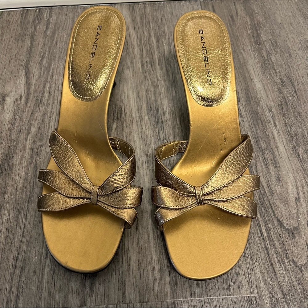 Bandolino gold high heel sandals - Picture 2 of 6